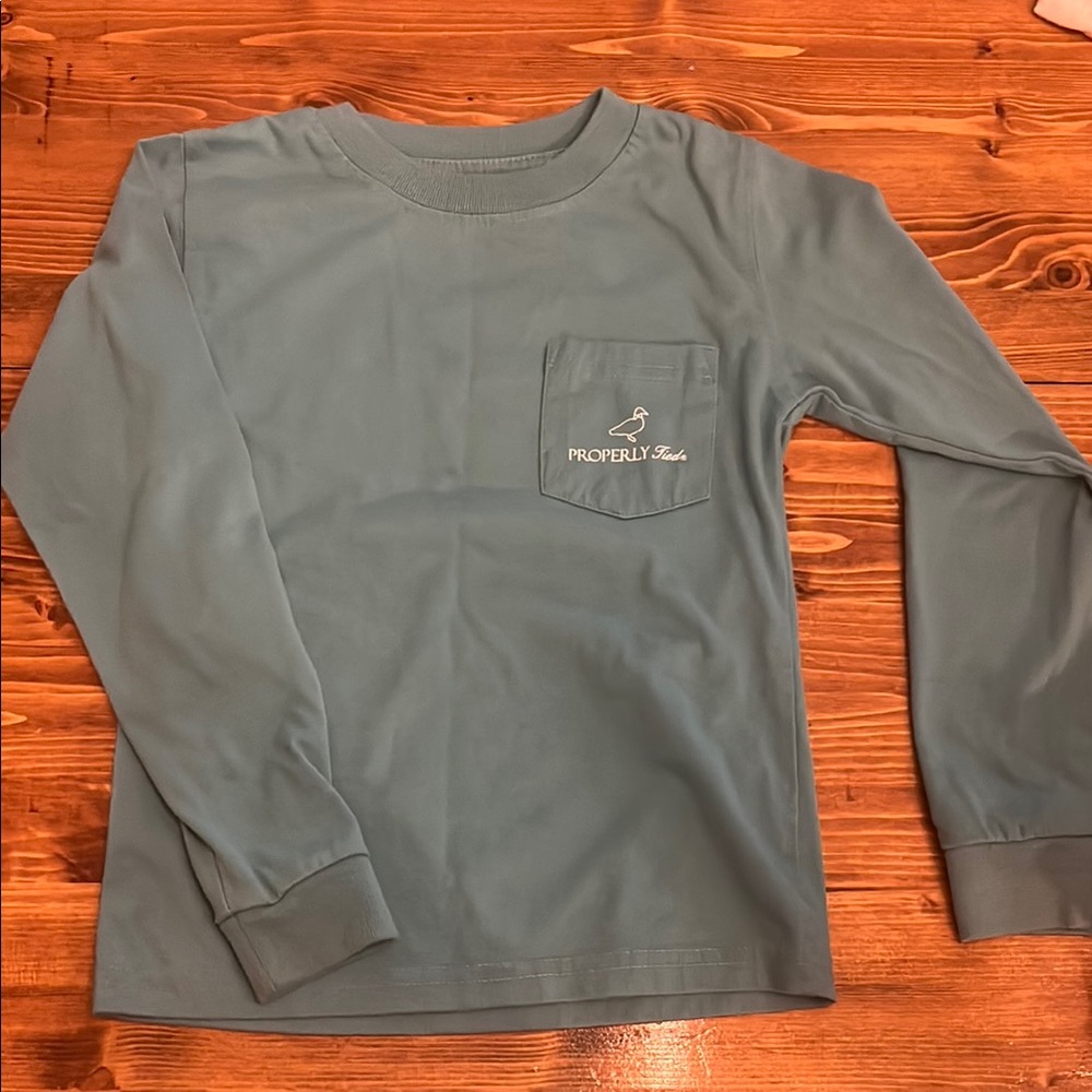 Kids green Long Sleeve Shirt 3t